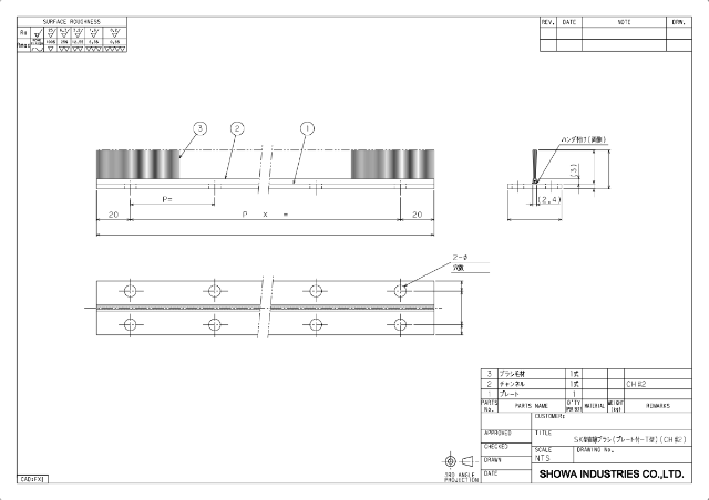 SK Type Strip Brushes (with Plate-T Type)