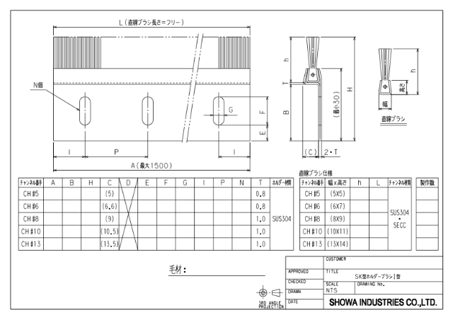 SK Type Holder Brushes I Type