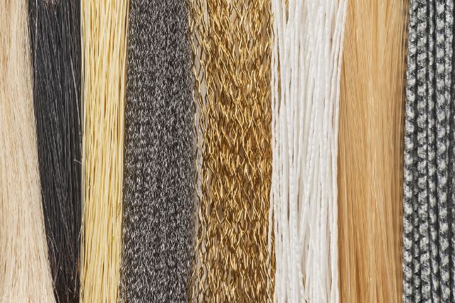 Synthetic fiber, metal wire, animal fiber, plant fiber and secondary fabrication
