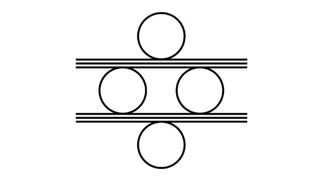 Double spiral (four core wires)